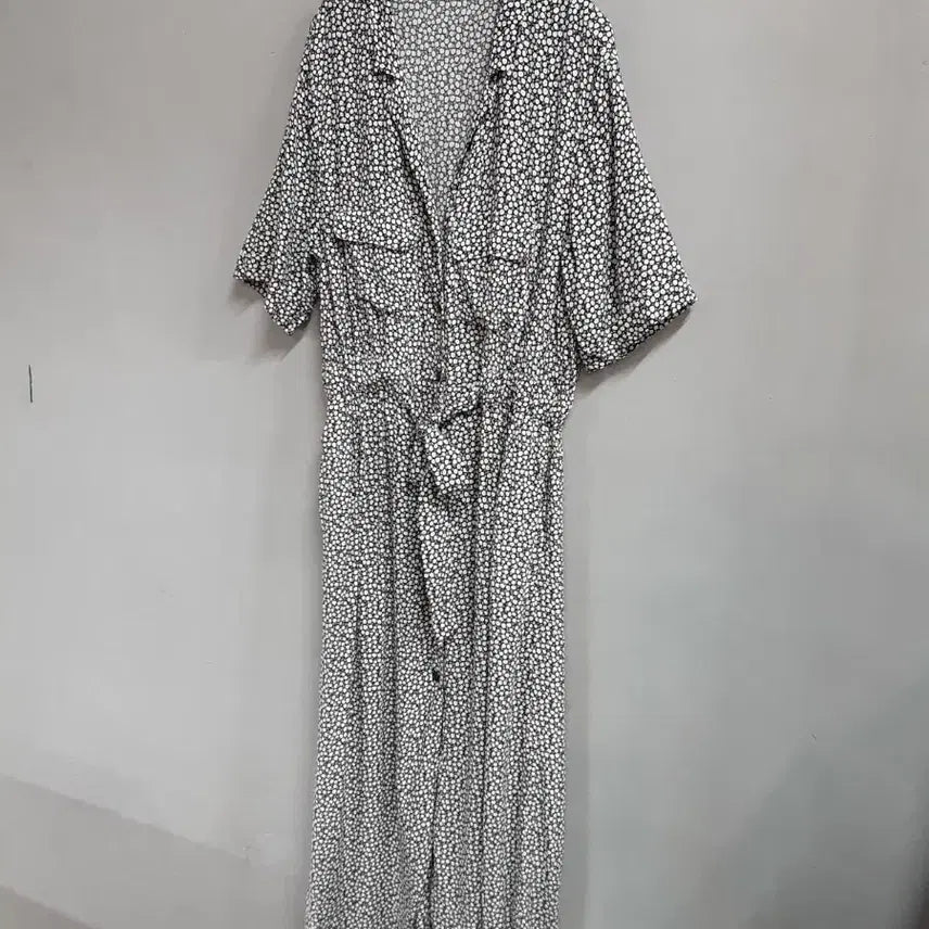[BUNJANG] ZARA Floral Pattern Short Sleeve Long Dress L / 자라 플라워 패턴 반팔 롱 원피스 L