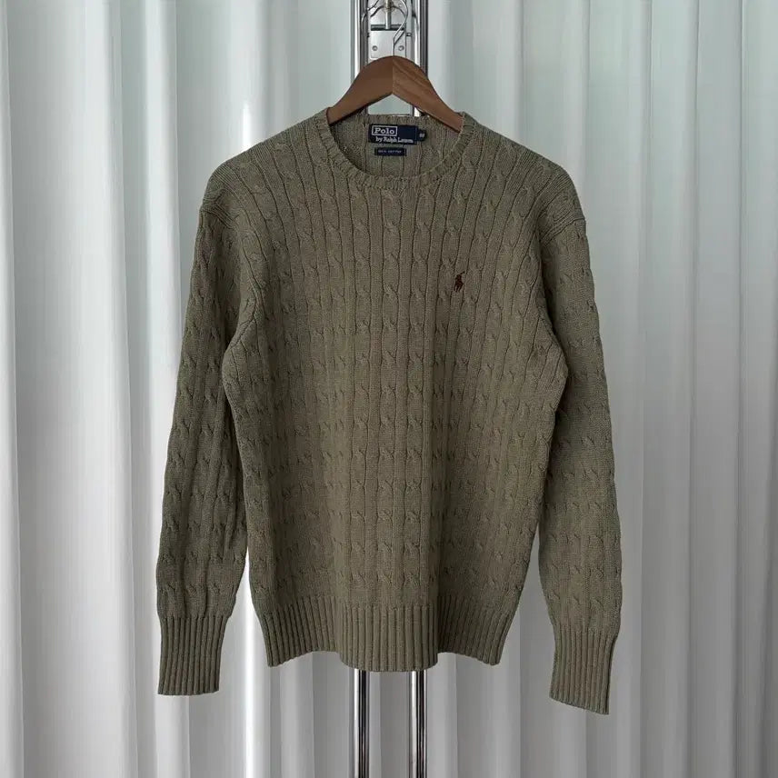 [BUNJANG] Polo Ralph Lauren Cable Knit Sweater / [S-M]폴로 랄프로렌 꽈배기 케이블 니트