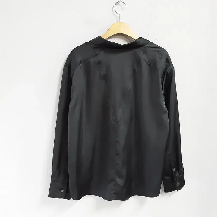 [BUNJANG] 2nd Floor Black Silky Shirt / 2nd Floor 블랙 실키 셔츠 66