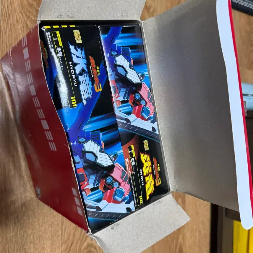 [BUNJANG] Bandai Super Mini-Pla Choryujin Hyoga/Enryu Set / 반다이 용자왕 슈퍼미니프라 초룡신 빙룡/염룡 세트
