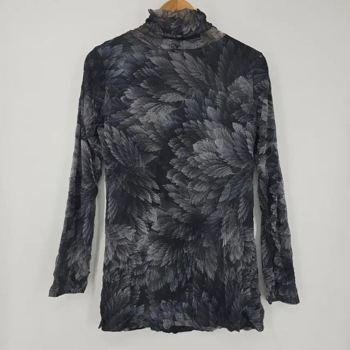 [BUNJANG] Oriental Floral Sheer Mesh High-Neck T-Shirt / oriental floral 시스루 메쉬 하이넥 티셔츠