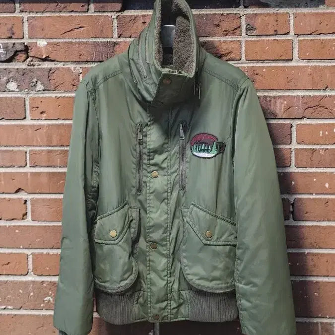 [BUNJANG] Jeep Khaki Bomber Padded Jumper / Jeep 지프 카키 봄버 패딩 점퍼