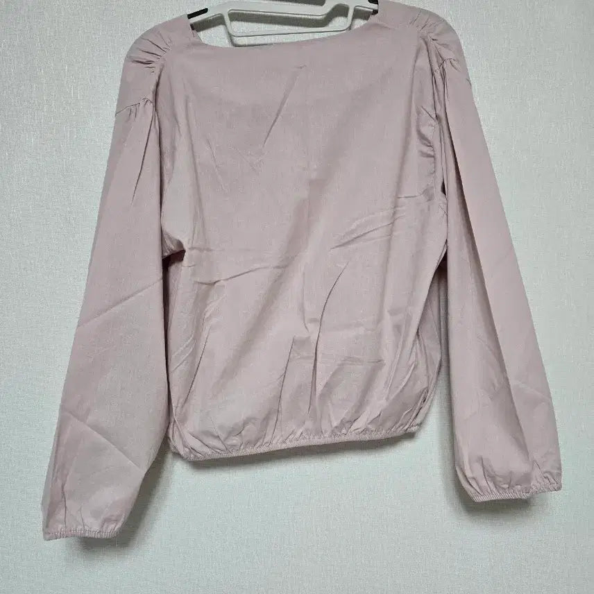 [BUNJANG] BABI Wrap Blouse Pink / BABI 랩 블라우스 핑크색