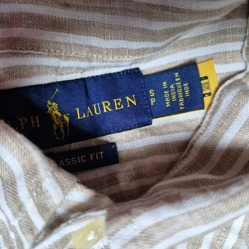 [BUNJANG] Polo Ralph Lauren Striped Wool Shirt / 폴로 랄프로렌 스트라이프 마 남방셔츠 95~100
