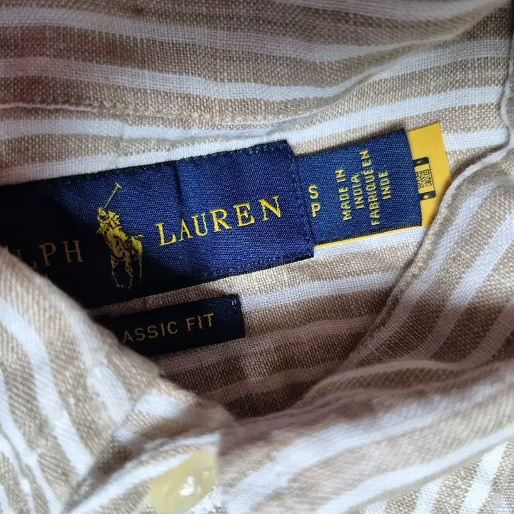 [BUNJANG] Polo Ralph Lauren Striped Wool Shirt / 폴로 랄프로렌 스트라이프 마 남방셔츠 95~100