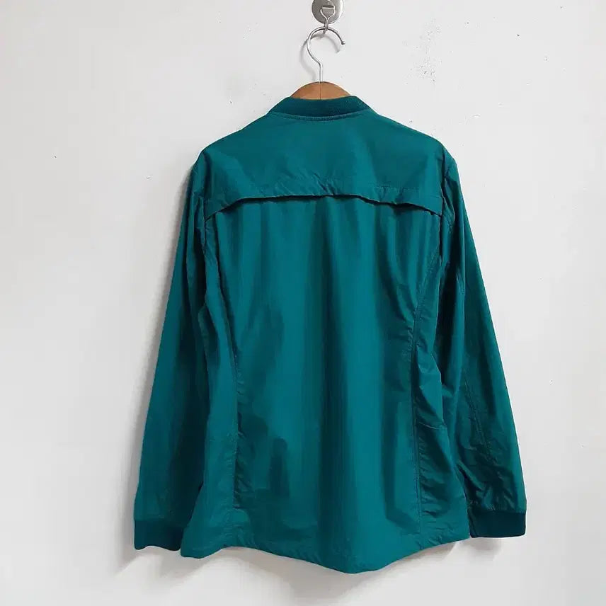 [BUNJANG] PAT Emerald Green Windbreaker Bomber Jacket Size 95 / PAT 에메랄드 그린색 바람막이 봄버 자켓 95