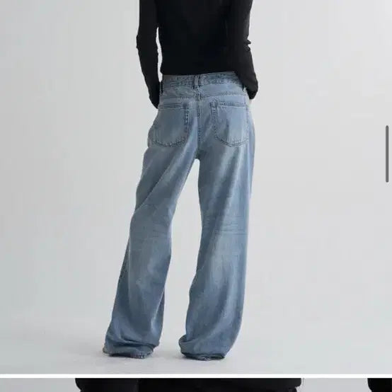 [BUNJANG] 8 Seconds Light Wash Wide Fit Denim Pants Size 76 / 에잇세컨즈 연청 데님 76사이즈