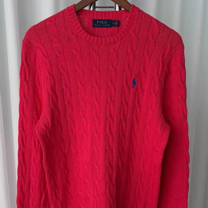 [BUNJANG] Polo Ralph Lauren Cable Knit Sweater M / [M]폴로 랄프로렌 꽈배기 케이블 니트