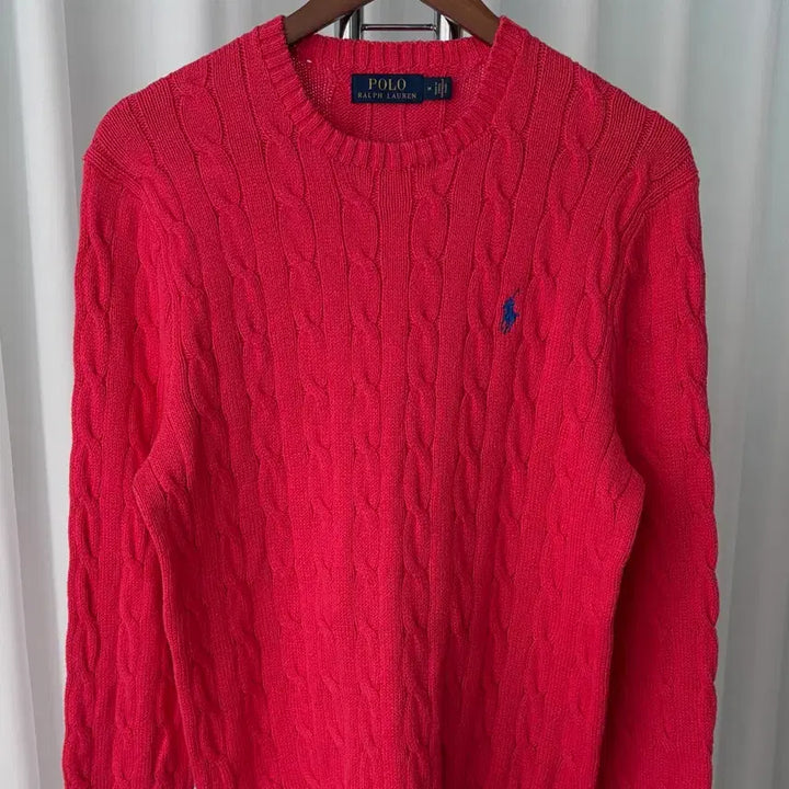 [BUNJANG] Polo Ralph Lauren Cable Knit Sweater M / [M]폴로 랄프로렌 꽈배기 케이블 니트