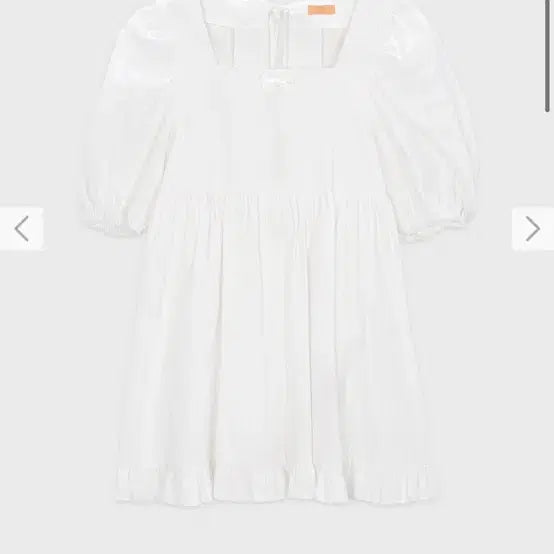 [BUNJANG] SINOON Square Neck Puff Blouse White / 시눈 스퀘어넥 퍼프 블라우스 화이트