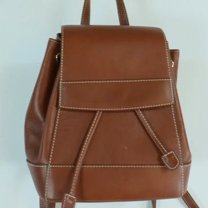 [BUNJANG] PROJECT J Genuine Natural Cowhide Mini Backpack Brown / 프로젝트제이 PROJECT J 정품 천연 소가죽 미니 백팩 브라운