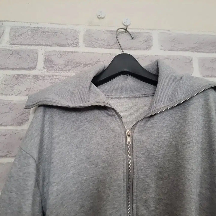 [BUNJANG] Gray Cropped Zip-Up Jacket / 그레이 크롭집업 자켓/알뜰한여우
