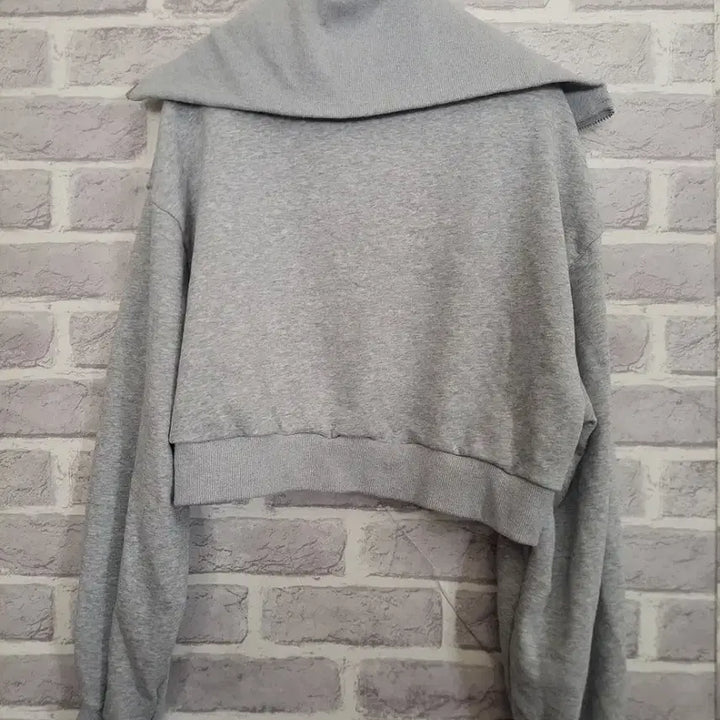 [BUNJANG] Gray Cropped Zip-Up Jacket / 그레이 크롭집업 자켓/알뜰한여우