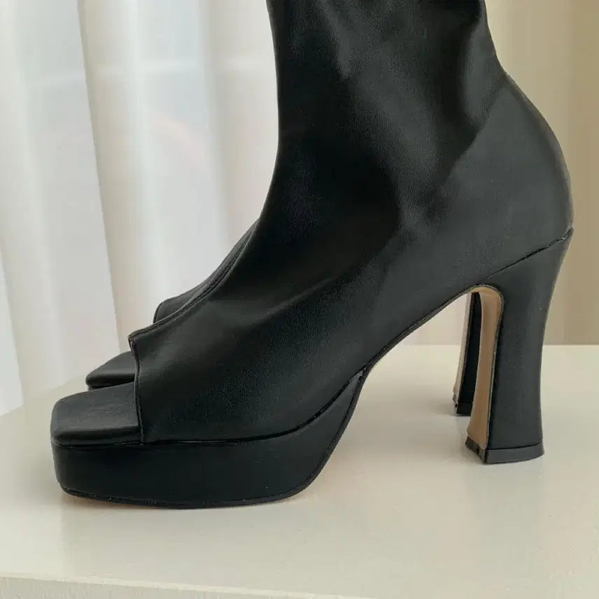 [BUNJANG] Hourglass Gabor To-Open Ankle Boots Heel Size 240 / 아워글라스 가보시 토오픈 앵클부츠힐 240