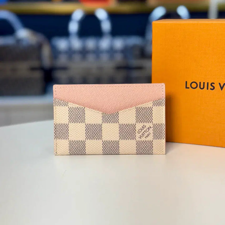 [BUNJANG] Louis Vuitton Damier Canvas Card Holder / 루이비통 다미에 캔버스 카드지갑