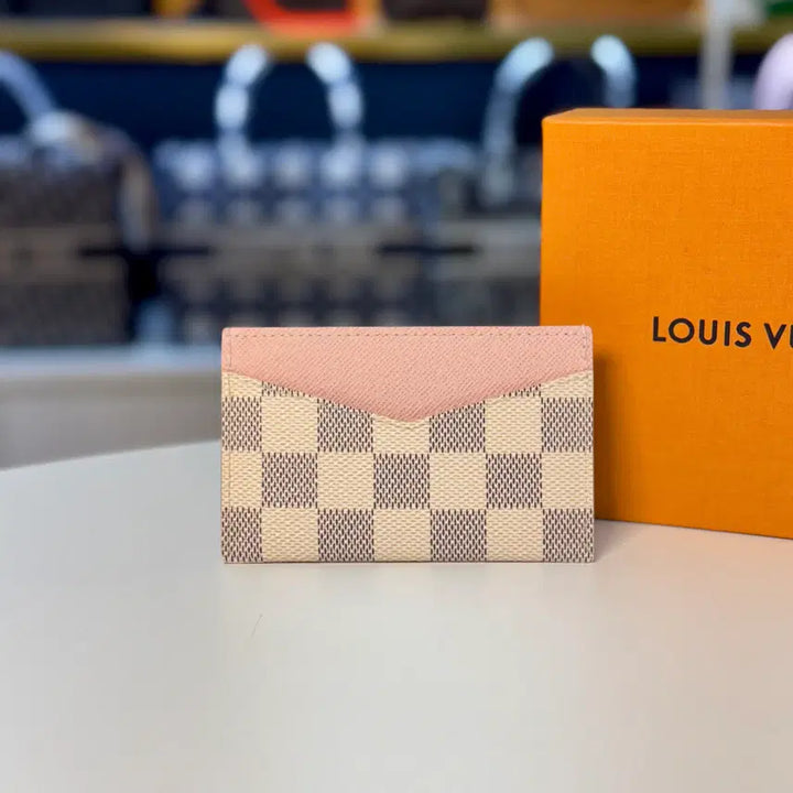 [BUNJANG] Louis Vuitton Damier Canvas Card Holder / 루이비통 다미에 캔버스 카드지갑