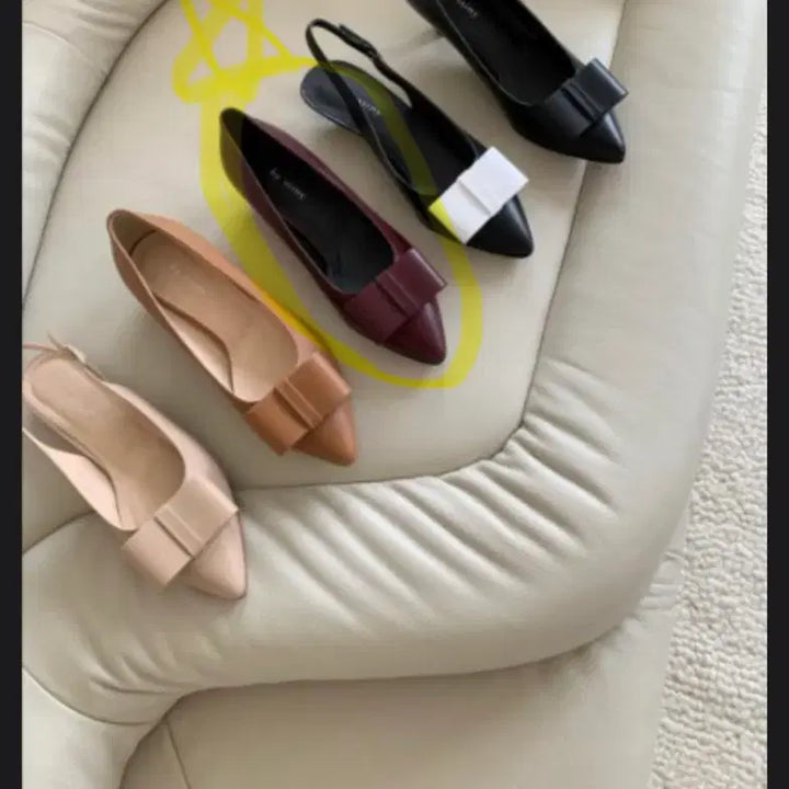 [BUNJANG] Bicyne Ribbon Shoes Burgundy Size 225 / 바이씨니 리본슈즈 버건디 225사이즈