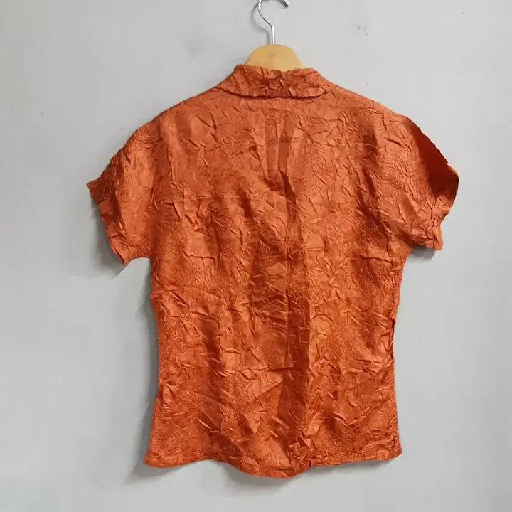 [BUNJANG] Orange Crinkle Shirt / 오렌지 크링클 셔츠 66