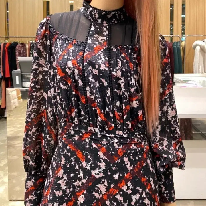 [BUNJANG] Egoist Asymmetrical Sheer Detail Dress / 에고이스트 원피스