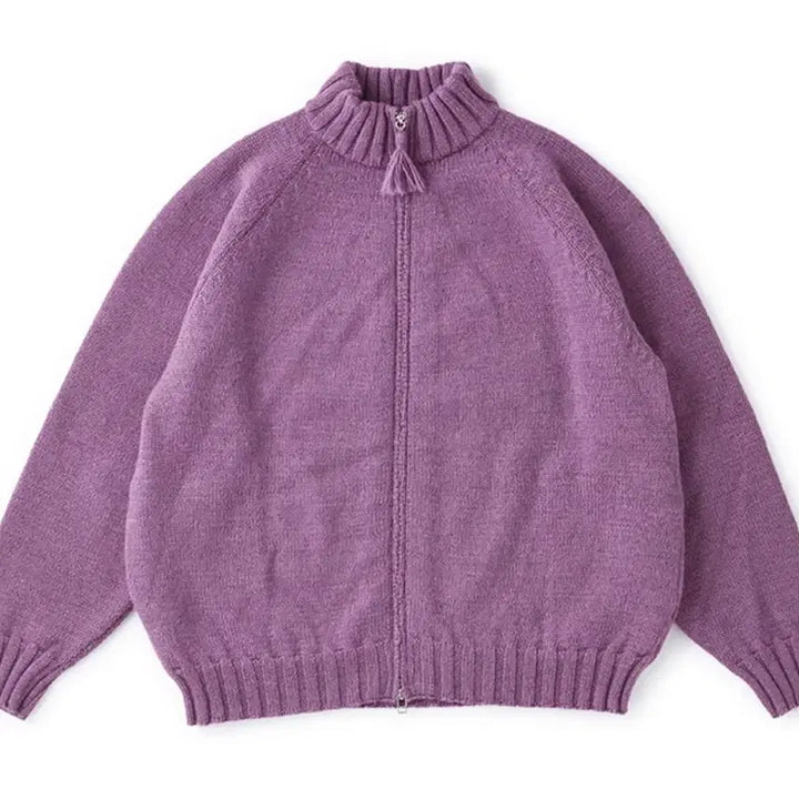 [BUNJANG] 22FW OJ Tweedy Yarn Zip Sweater / 22FW OJ TWEEDY YARN ZIP SWEATER