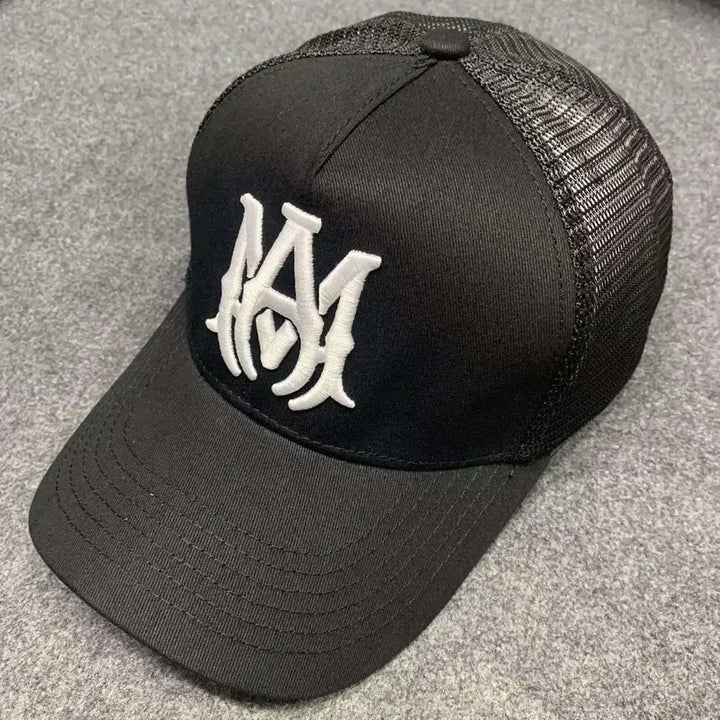 [BUNJANG] AMI Black Mesh Baseball Cap / 아미 AMI 블랙 메쉬 볼캡