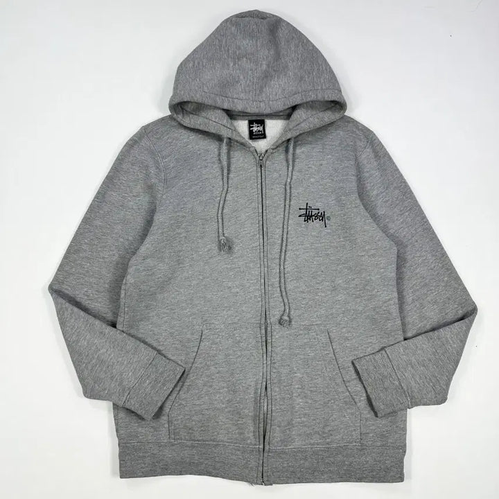 [BUNJANG] Stussy Old Archive Basic Hoodie Zip-Up Grey M / (M) 스투시 올드 아카이브 베이직 후드집업 그레이