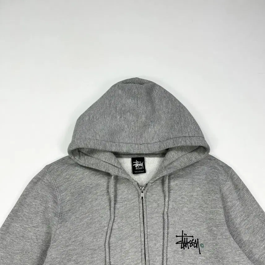 [BUNJANG] Stussy Old Archive Basic Hoodie Zip-Up Grey M / (M) 스투시 올드 아카이브 베이직 후드집업 그레이