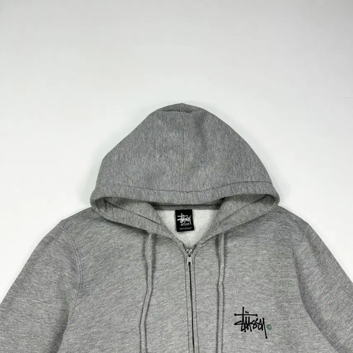 [BUNJANG] Stussy Old Archive Basic Hoodie Zip-Up Grey M / (M) 스투시 올드 아카이브 베이직 후드집업 그레이