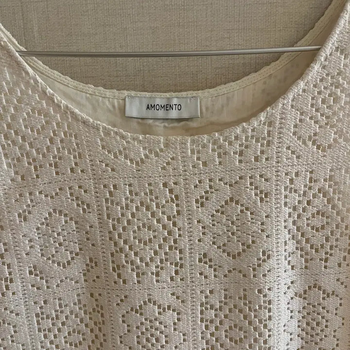 [BUNJANG] Amomento Crochet Dress Ivory / 아모멘토 크로셰 원피스 아이보리