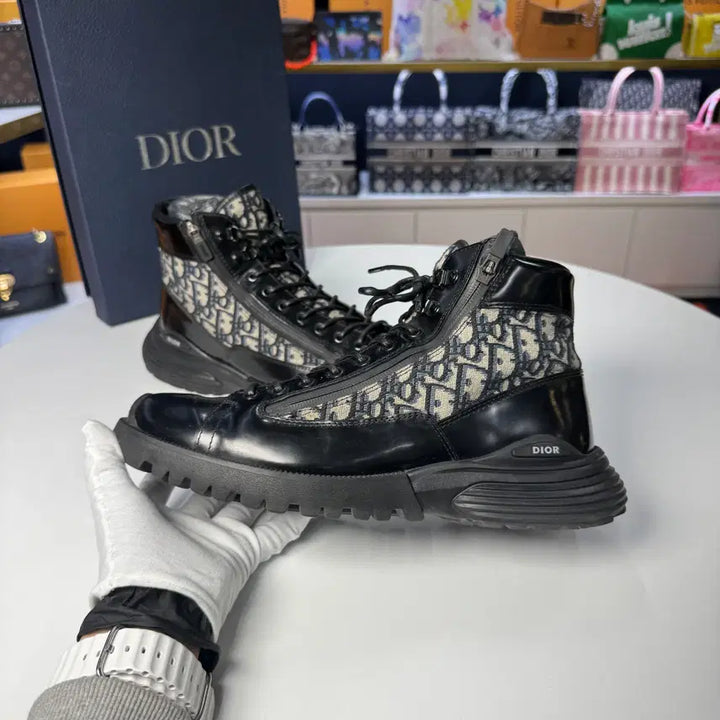 [BUNJANG] Dior Oblique Combat Walker Boots / {270} 디올 오블리크 컴뱃 워커 부츠