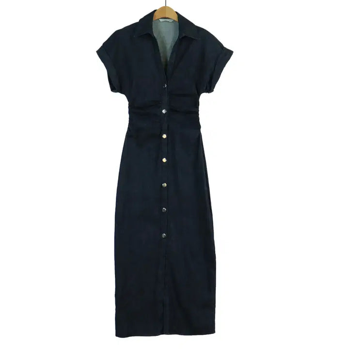 [BUNJANG] ZARA Indigo Blue Stretch Long Dress S / 자라 ZARA 정품 인디고 블루 신축성 롱 원피스 S
