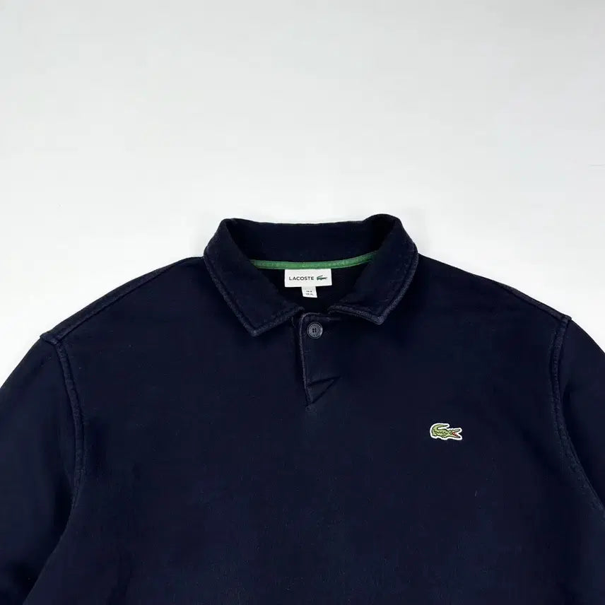 [BUNJANG] Lacoste Minimal Stripe Armband Rugby T-Shirt Navy 2XL / (2XL) 라코스테 미니멀 스트라이프 완장 럭비티 네이비
