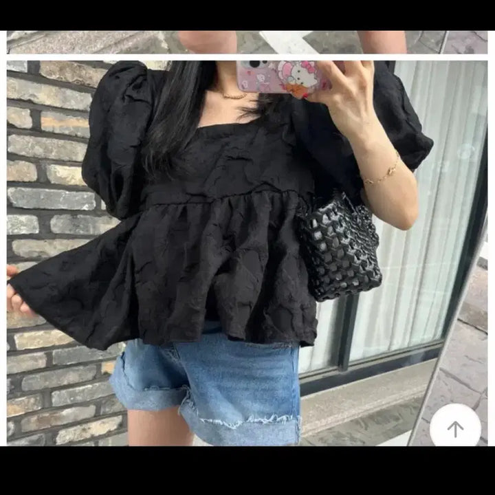 [BUNJANG] Cloud Bubble Blouse - Ivory / 구름버블블라우스 블랫