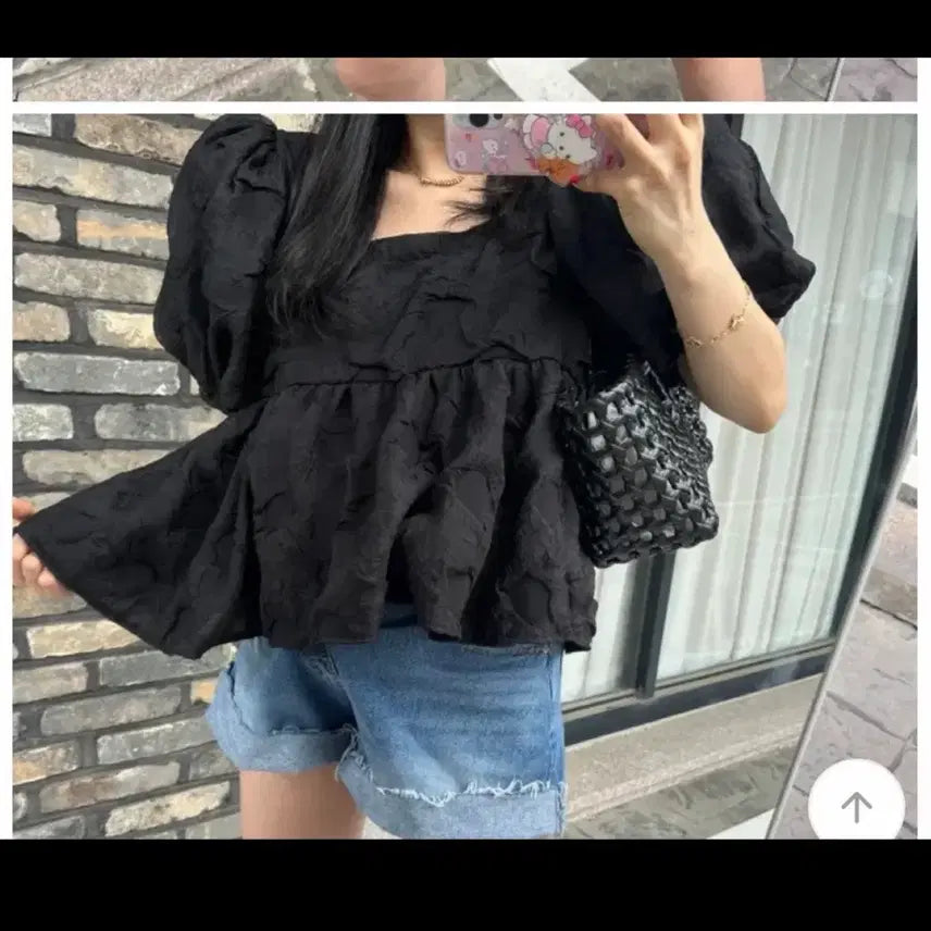 [BUNJANG] Cloud Bubble Blouse - Ivory / 구름버블블라우스 블랫