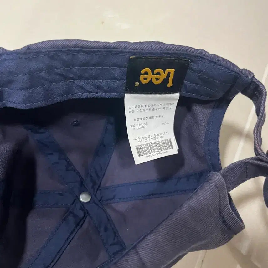 [BUNJANG] Lee Navy Baseball Cap / Lee 남색 볼캡 모자