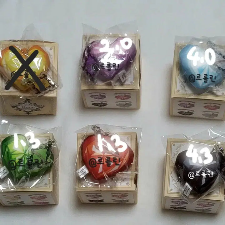 [BUNJANG] Shushu Lounge ECL Kusan Keyring Set / 슈슈룬 에클 쿠선 키링 5종 팔아요