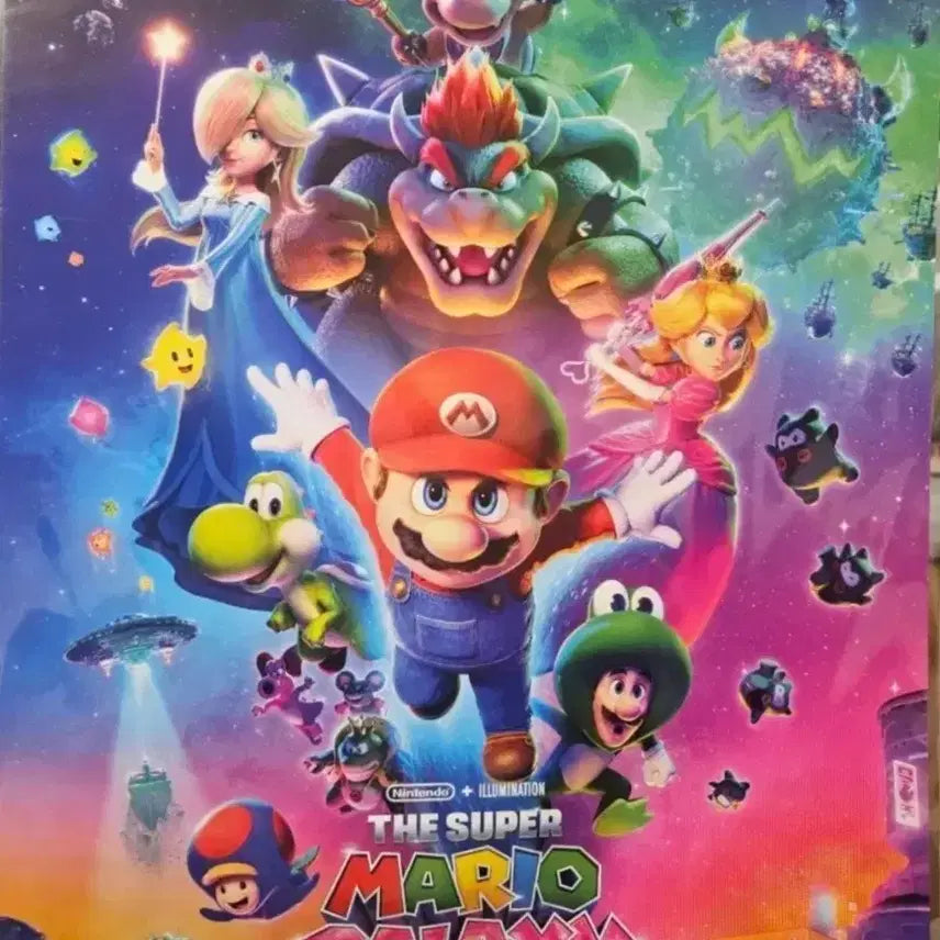 [BUNJANG] Super Mario Galaxy SX ScreenX Poster / 슈퍼 마리오 갤럭시. SX 스크린엑스 포스터 굿즈 특전