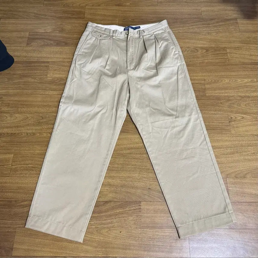 [BUNJANG] Polo Ralph Lauren Whitman Double-Pleat Chino Pants RL Khaki Waist 32 / 폴로 휘트먼 투턱 치노 RL카키 허리32 택만제거 미시착