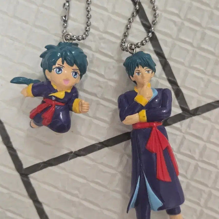 [BUNJANG] Fushigi Yugi Tamahome Figure Keychain Set / 고전) 환상게임 유귀 다마호메 피규어키링 세트