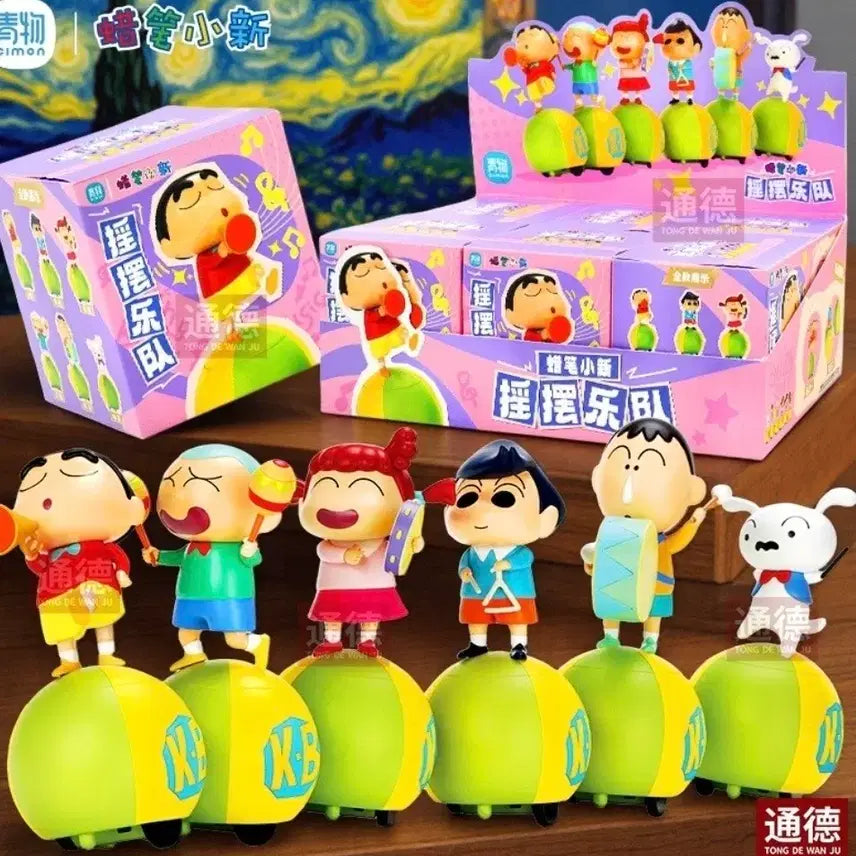 [BUNJANG] Crayon Shin-chan Moving Music Band Figures (Genuine) / 짱구 움직이는 음악단 피규어(정품)