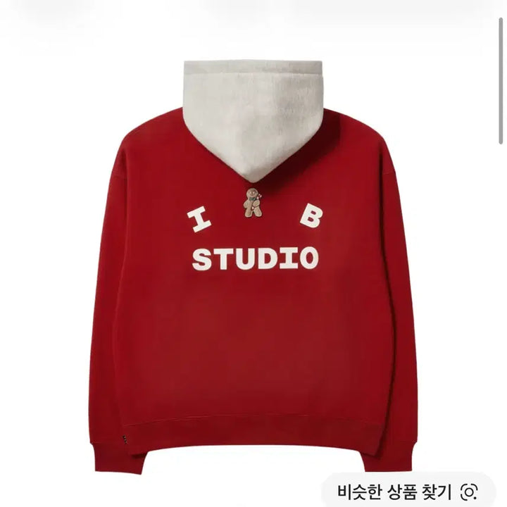 [BUNJANG] Iab Studio 24 Christmas Hoodie Burgundy / 아이앱 스튜디오 24 크리스마스 후드티 버건디
