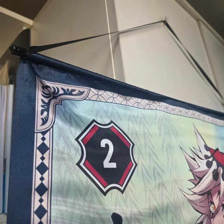 [BUNJANG] Demon Slayer Doma Limited Edition Tapestry / 귀칼 팝업 한정판 도우마 태피스트리 + 스틸컷 파샤 9장 세트