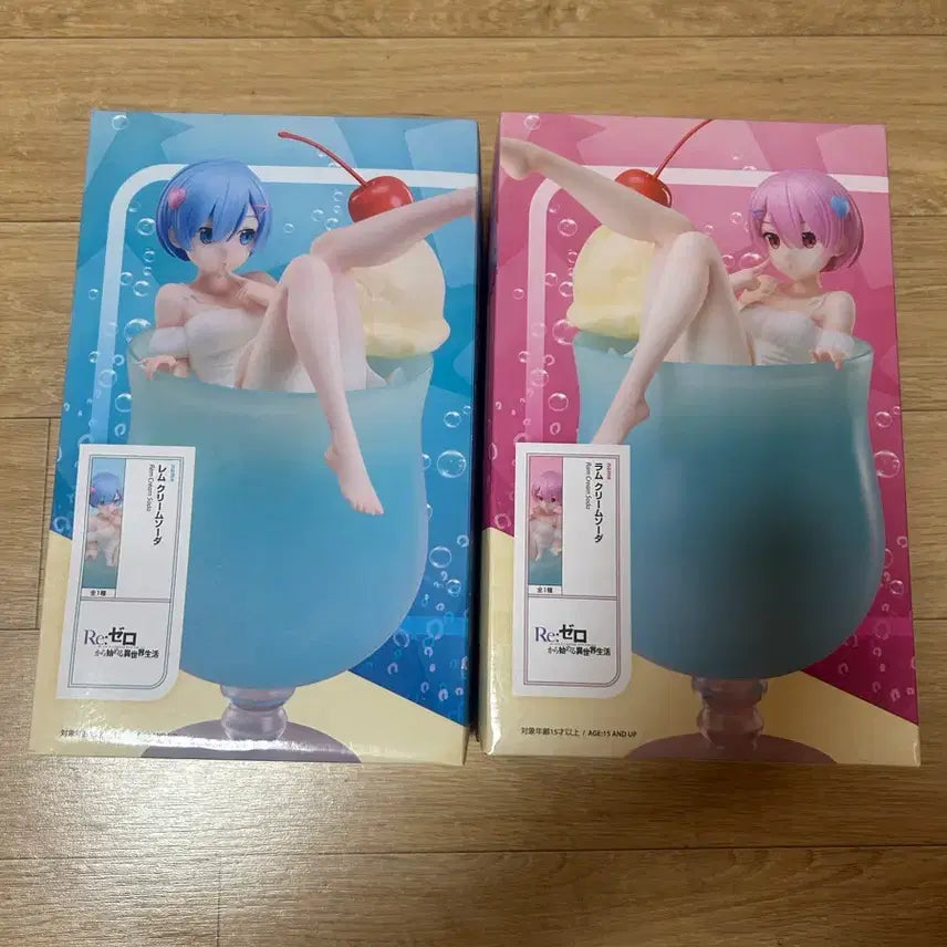 [BUNJANG] Re:Zero Ram/Rem Cream Soda Figure / Re 제로부터 렘/람 크림소다 피규어