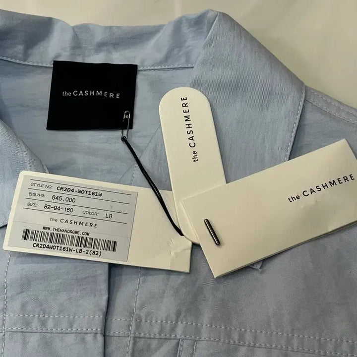 [BUNJANG] The Cashmere Crop Jacket Light Blue / 한섬 더캐시미어 크롭 자켓 82(55) 새상품 라이트블루