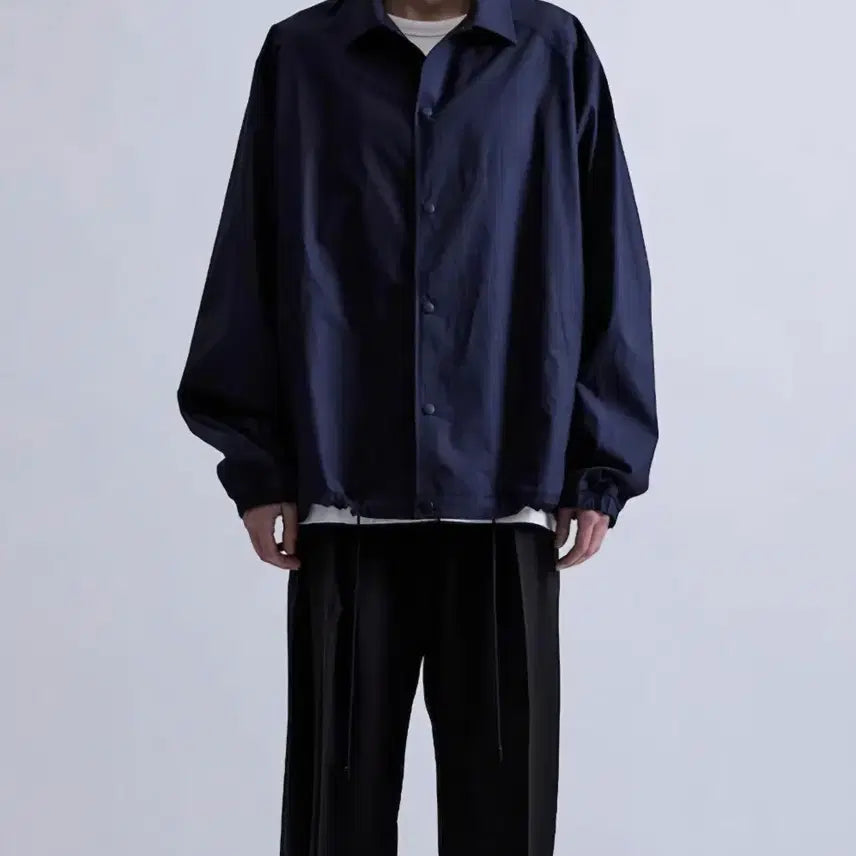 [BUNJANG] JUUN.J Cotton Standard Basic Shirt Navy 48 / JUUN.J 준지 코튼 스탠다드 베이직 셔츠 네이비 48