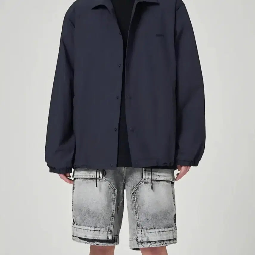 [BUNJANG] JUUN.J Cotton Standard Basic Shirt Navy 48 / JUUN.J 준지 코튼 스탠다드 베이직 셔츠 네이비 48