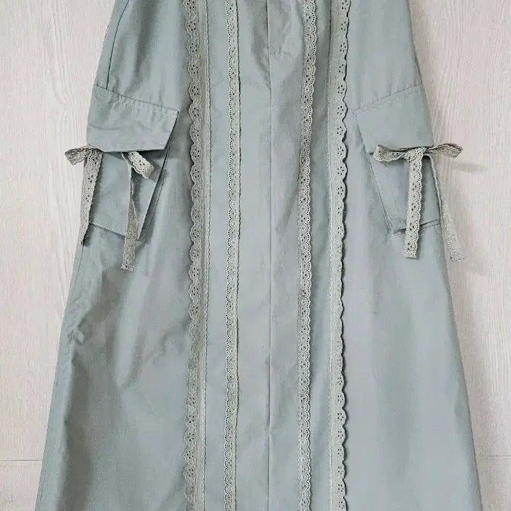[BUNJANG] Ecoparty Long Lace Cargo Skirt / 에코파티 롱 레이스 카고스커트 새옷