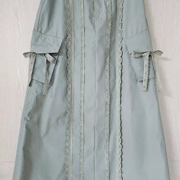 [BUNJANG] Ecoparty Long Lace Cargo Skirt / 에코파티 롱 레이스 카고스커트 새옷