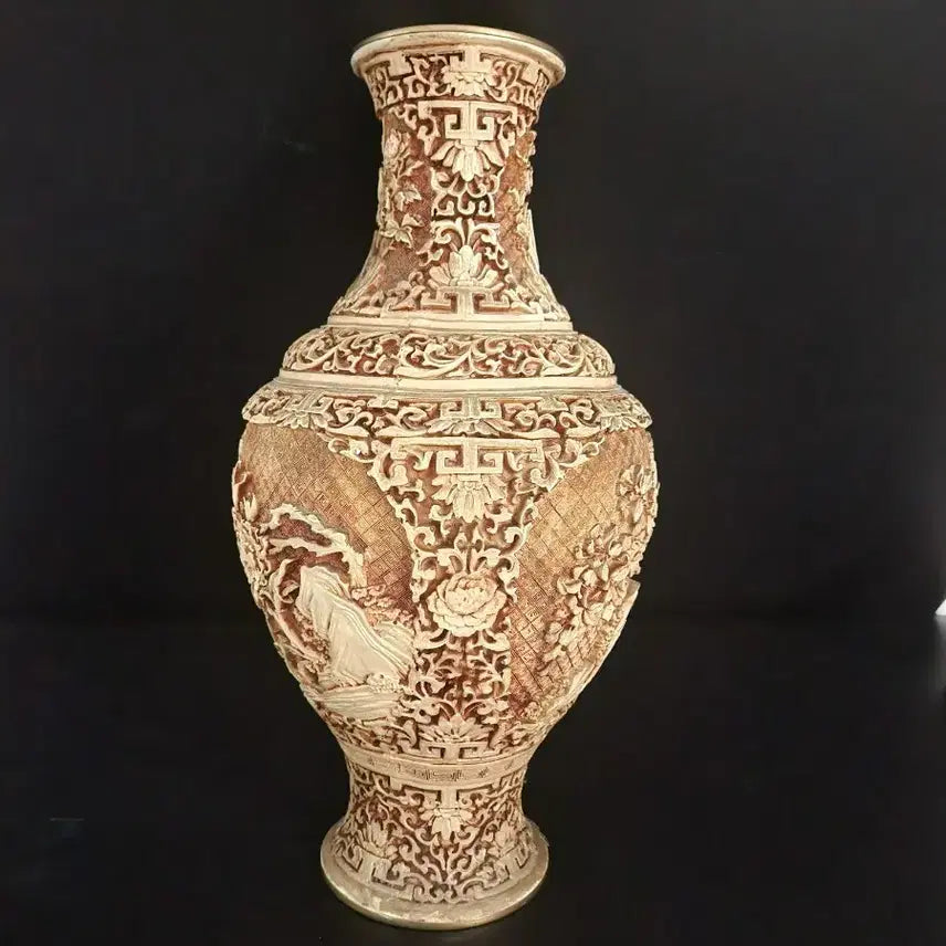 [BUNJANG] Chinese Ceramic Vase / 동 화병 높이36.5cm구연부9cm 중국도자기
