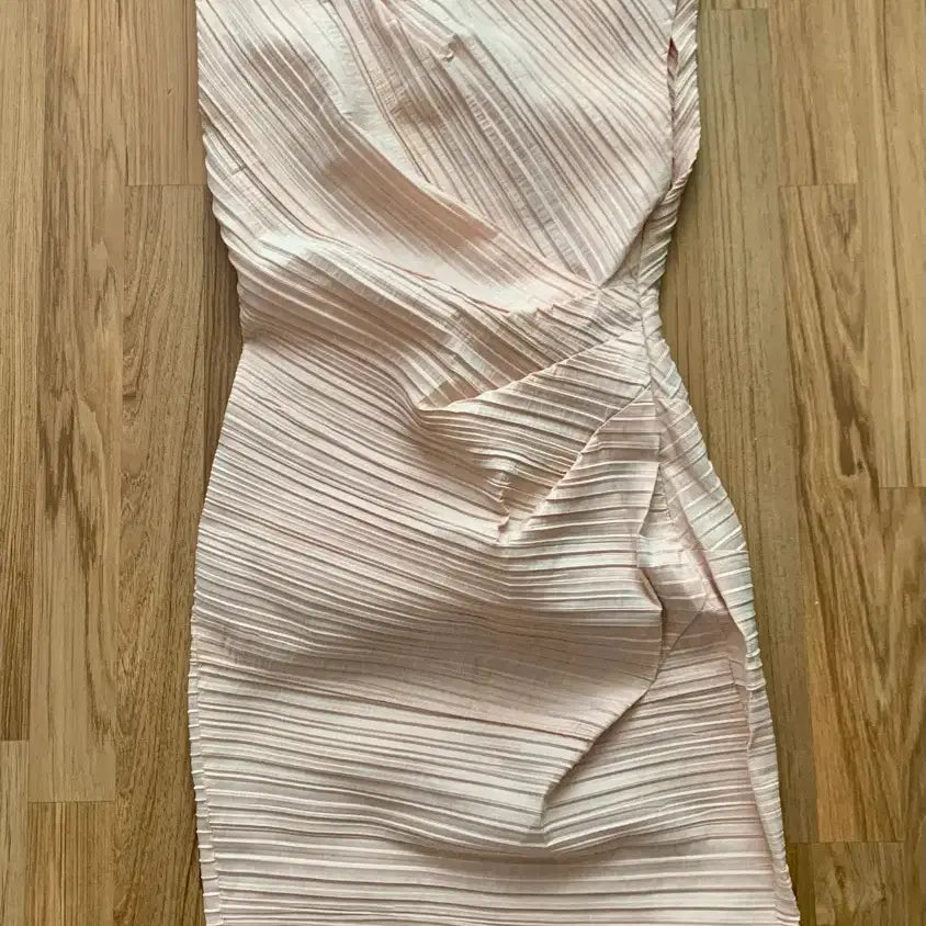 [BUNJANG] MICHAA Pleated Pink Dress Size S / 미샤 MICHAA 플리츠 핑크 원피스 55 S